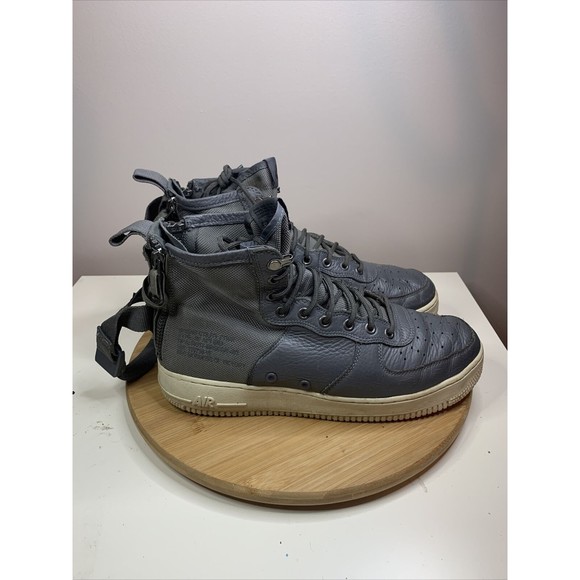 Nike SF Air Force 1 Mid Mens Size 10.5 Shoes Gray Urban Utility AF1 917753-004 - Picture 3 of 9